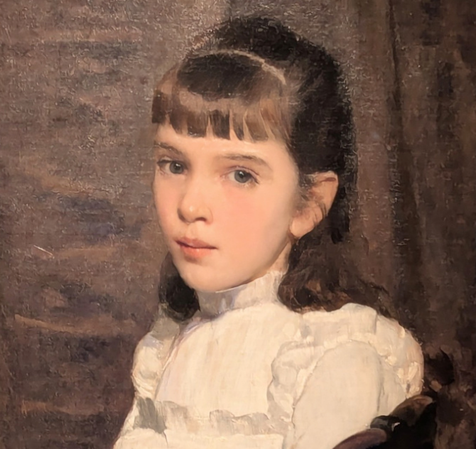 Cecilia Beaux - A Little Girl (1887) (cropped)